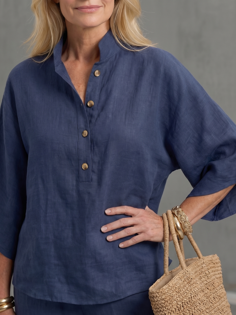 Dama Washington Sibylla women's relaxed linen set - view 6